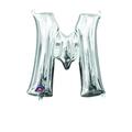 Anagram 16 in. Letter M Silver Supershape Foil Balloon 78483